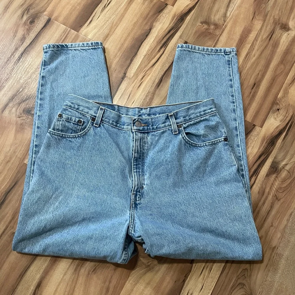 VTG Y2K Levi's 550 Relaxed Fit Tapered Leg Jeans Sz 16 S - Picture 1 of 10